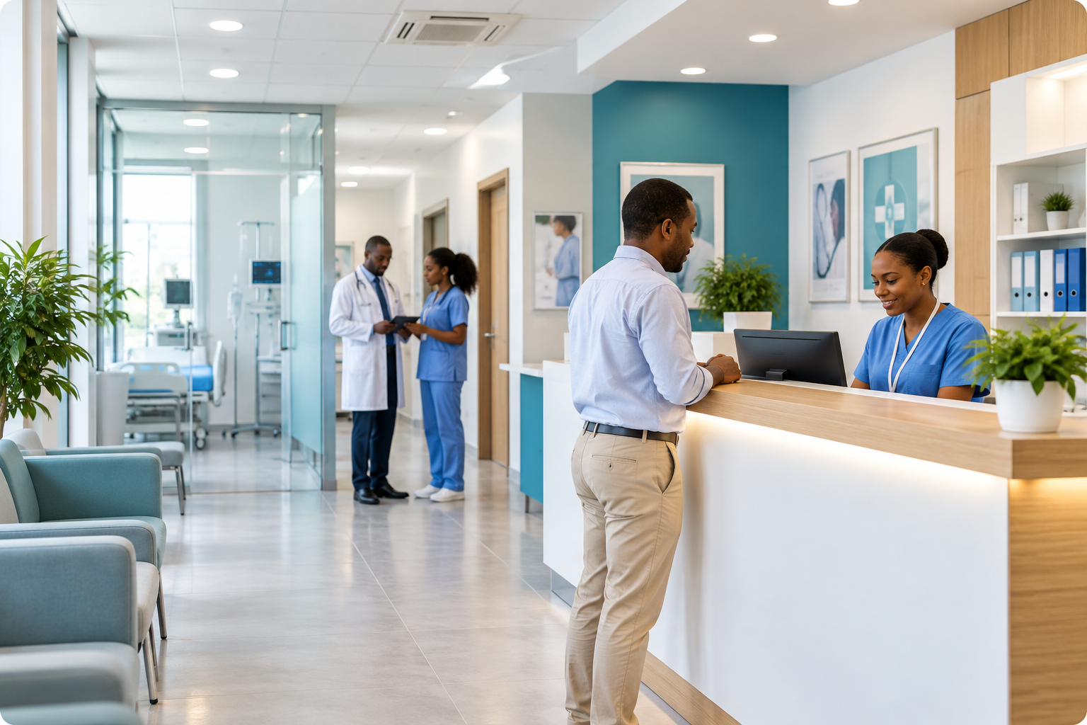 Accueil d'un établissement de santé