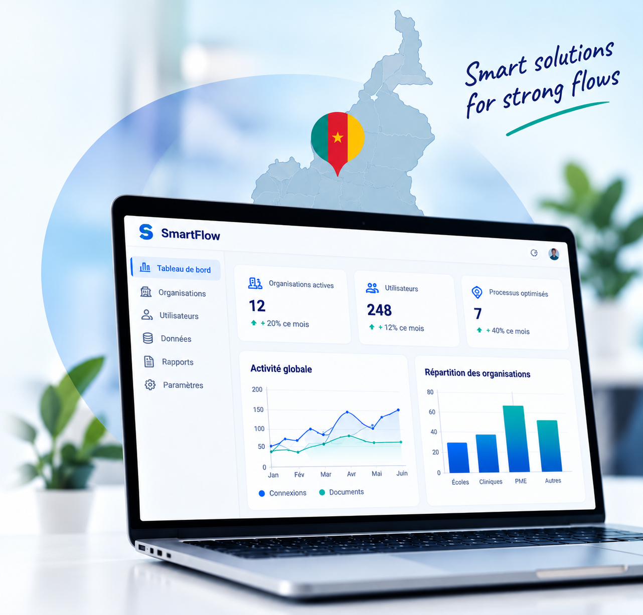 SmartFlow — solutions numériques au Cameroun