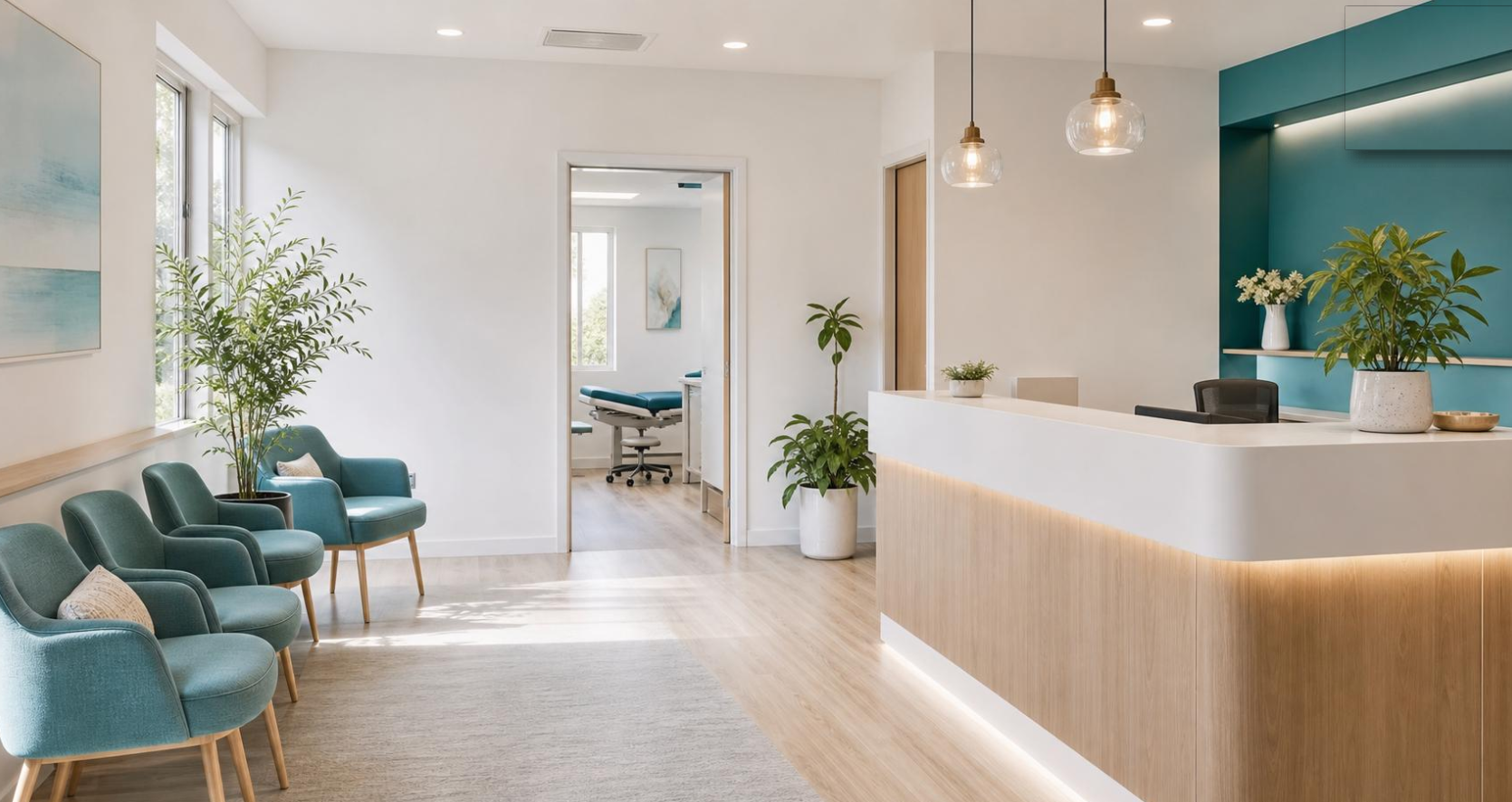 Accueil d'une clinique privée
